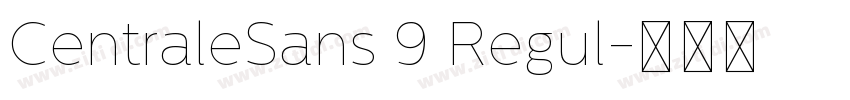 CentraleSans 9 Regul字体转换